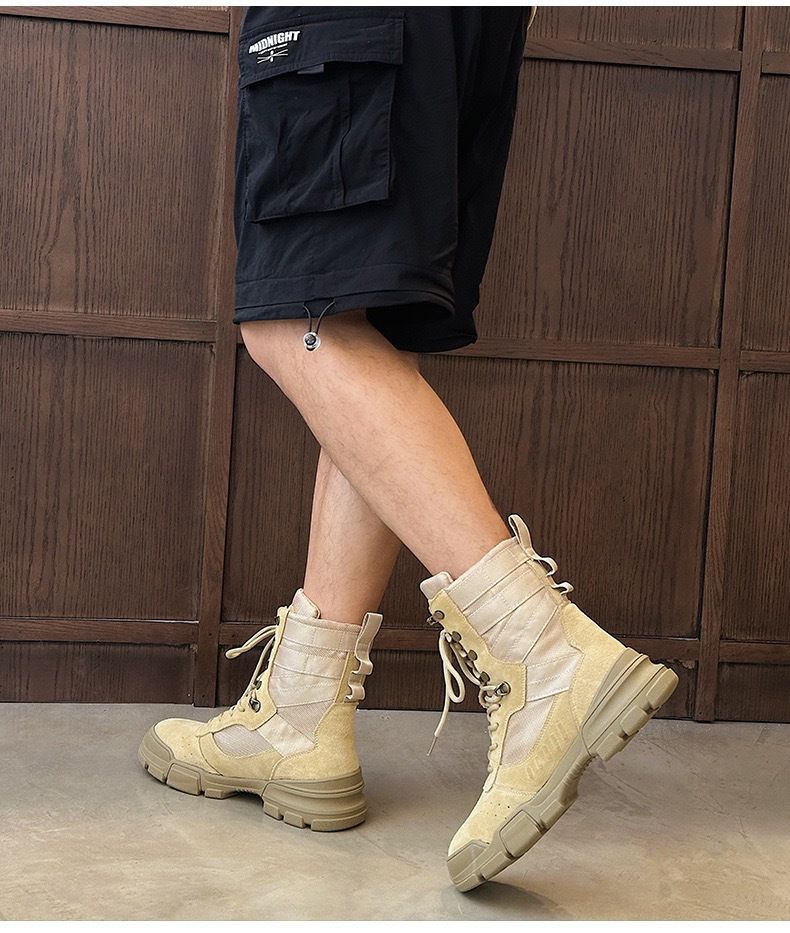 2024 New Martin Boots For Women, Suede Thick Sole, Couple Style, Non-Slip, Wear-Resistant Short Boots, Hiking And_voghion.com