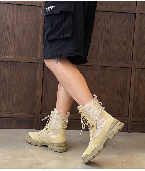 2024 New Martin Boots For Women, Suede Thick Sole, Couple Style, Non-Slip, Wear-Resistant Short Boots, Hiking And_voghion.com