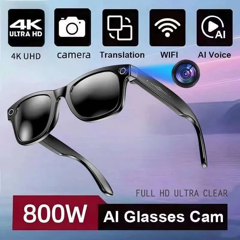 2025 New 800W Pixel HD Chatgpt Camera Bluetooth Call Translate Identify Objects Photochromic Lens Smart Glasses_voghion.com