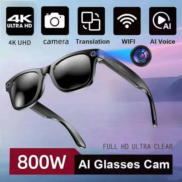 2025 New 800W Pixel HD Chatgpt Camera Bluetooth Call Translate Identify Objects Photochromic Lens Smart Glasses_voghion.com