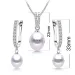 Dainashi 4 Colors Arrival Women Sterling Sier Natural Freshwater Pearl Pendant Earrings Jewelry Set89mm 240119_voghion.com