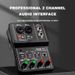 Portable Audio Interface Sound Card Console Mini USB Mixer 2 Channels Professional For Guitar Recording Studio Singing_voghion.com
