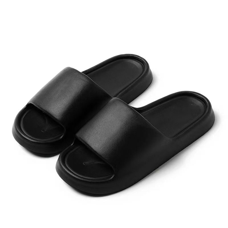 Thick bottom stepping shit feeling cool slippers female summer new EVA couple home mute bathroom bathing male slippers_voghion.com