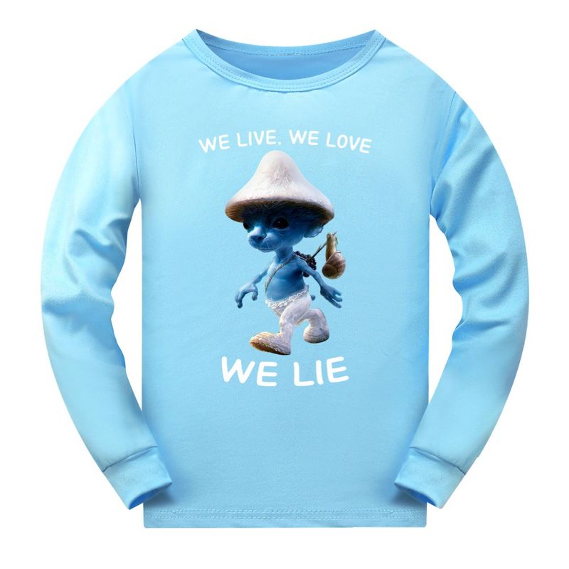 Shailushai110-170 Erkek ve Kız Uzun Kollu Pantolon Pijama Takımı 2786_voghion.com