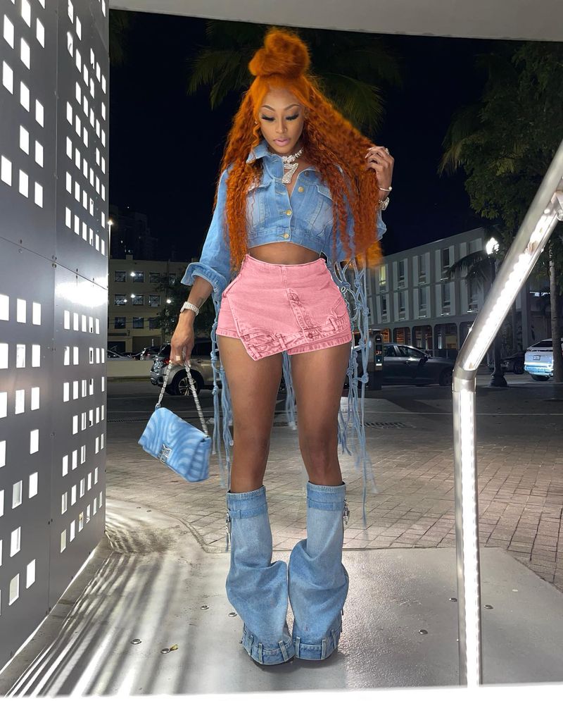2025s F207 Damen Jeans Low Waist Patchwork Slim Fit Stretch Unregelmäßig Trendy Denim Shorts_voghion.com