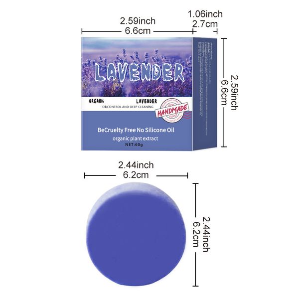 Lavender Anti Stripping Shampoo For Deep Cleansing, Oil Control, Dandruff Removal, And Scalp Nourishment. Handmade Soap_voghion.com