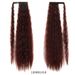 Synthetic hair Velcro extended corn perm curly hair ponytail_voghion.com