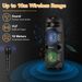 Tragbarer Bluetooth-Lautsprecher mit 3000 W, Subwoofer, starkem Bass, Soundsystem, Party und Mikrofon_voghion.com