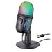 1PC V5 USB condenser microphone, computer recording, mobile live streaming, karaoke, noise reduction, gaming, e-sports, luminous RGB microphone_voghion.com