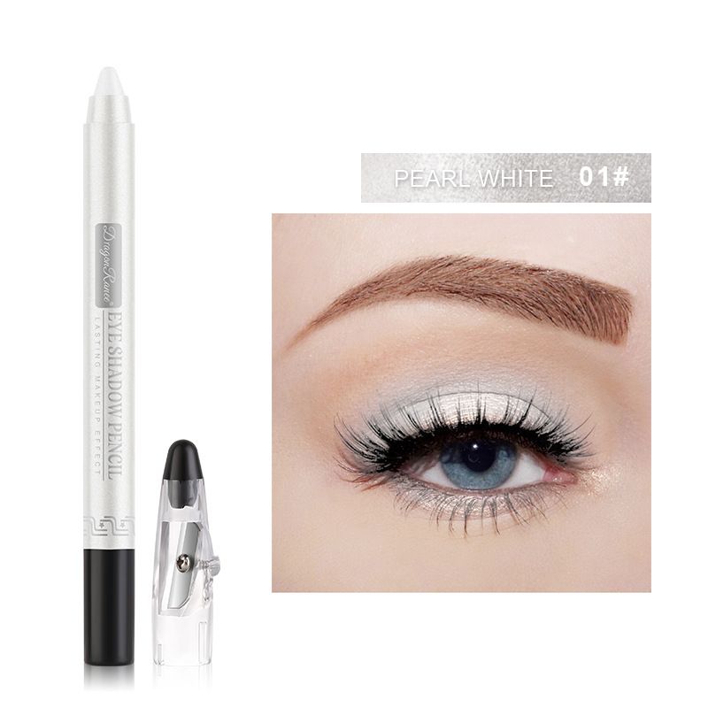 Neuer grenzüberschreitender Lidschattenstift, Eyeliner-Stift, Lidschattenstift, Lidschatten, Seidenraupen-Schlafstift, Perlen-Lidschattenstift mit Bleistiftspitzer, Schaumstoffstift_voghion.com