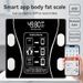 Smart Body With App Sync, LED Display, Durable Tempered Glass, Multifunctional Home Health Monitor, Battery Powered_voghion.com