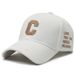 Hat men's women's summer trendy baseball with a small C-logo embroidered duckbill cap for fishing, outdoor shading,_voghion.com