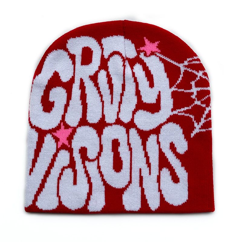 Hip hop trendi villamüts meeste ja naiste armastuskirjaga žakaarmüts soe külm müts Euroopa ja Ameerika kootud müts_voghion.com