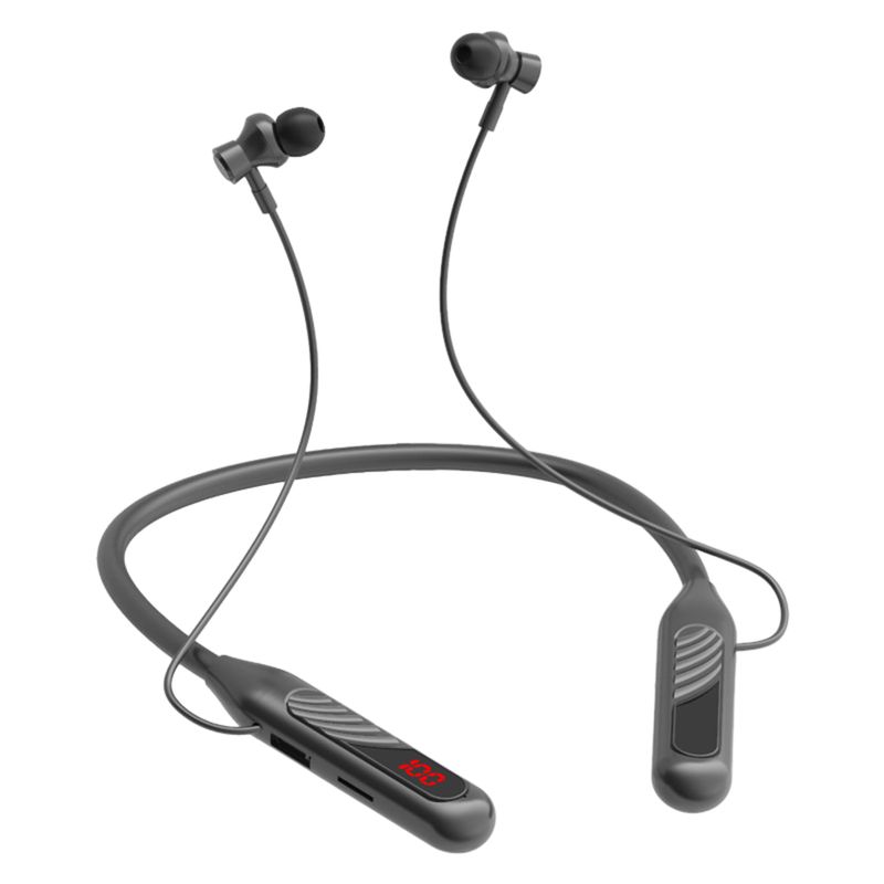 Intelligent støyreduksjon, digital HiFi BT-8-skjerm, trådløs LED-ørepropp, Bluetooth-kompatibel, 5.3-tommers nakkebøyle, stereo_voghion.com