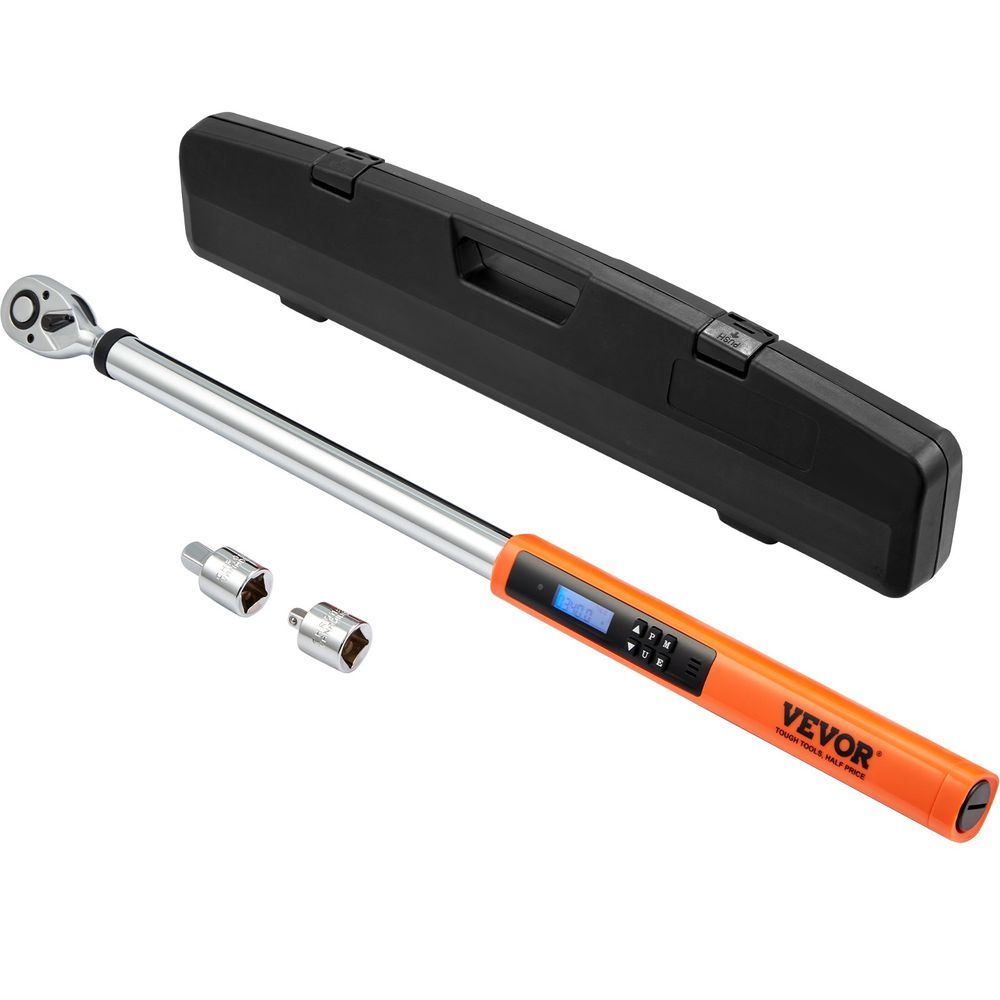 Digital Torque Wrench, 1/2' Drive Electronic Torque Wrench, Torque Wrench Kit 25-250ft.lb/34-340n.m Torque Range Accurate To ±2%, 3-Mode Adjustable_voghion.com