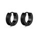 Fashion Double Press Line Matte 4*9 Ear Cuffs Hip Hop Simple Men's Round Earrings_voghion.com