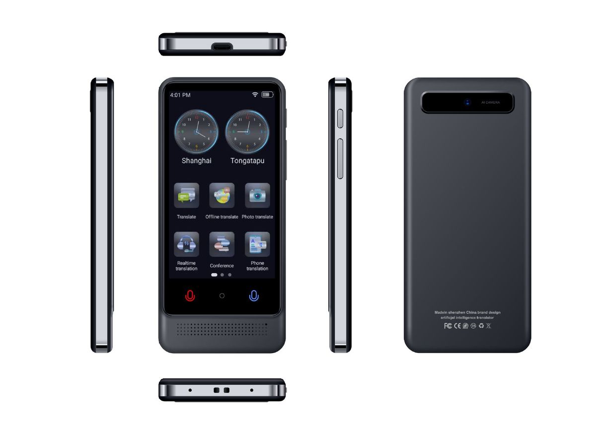 M12 AI Smart Translator With Offline Photo & Voice Translation, Multi-Language Support For Travel & Business (Compatible With IOS/Android)_voghion.com