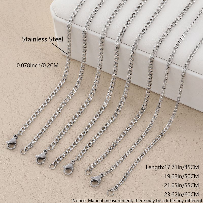Collana BNK in acciaio inossidabile, resistente allo sbiadimento, catena in titanio cubano, vendita online_voghion.com