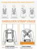 Egobaby Omni Babytrage Baumwolle Atmungsaktiv Ergonomische Rucksäcke Halter Schulter Taille Gürtel Sling Hosenträger 360_voghion.com