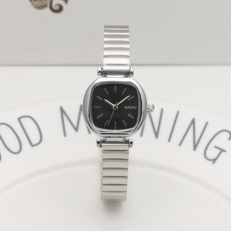 Damenuhren Ovale kleine Platte Bambusarmband Mädchenuhr Student Net Strap Watch Damenuhr Waldquarzuhr Klein Frisch_voghion.com