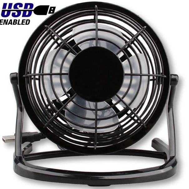 USB-Lüfter, leiser Schreibtischkühler für Laptop, Notebook, Desktop-PC, Büro, Sommerlüfter, 4 Flügel, drehbar, USB-Mini-Tischventilatoren, Steckdose_voghion.com