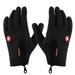 Fahrradhandschuhe mit Vollfinger-Touchscreen, verdickte Samthandschuhe für den Außenbereich, rutschfeste Sporthandschuhe, warme Wander- und Skihandschuhe_voghion.com