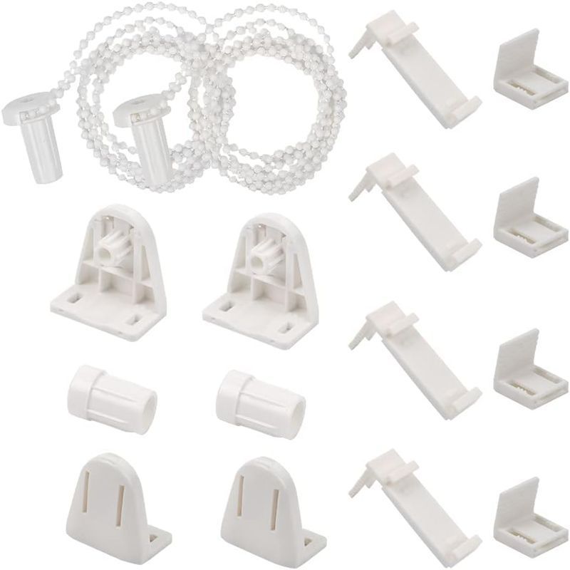 Møbler 17 mm mørklægningsgardiner, hvide/grå/gule, 100 % mørklægning, løftbare, gardiner uden stansning_voghion.com