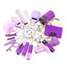19-Piece Multifunctional Keychain Set - Stylish Resin & Plastic Bag Charm For Women, Car Accessories, Purse Decor (Vibrant Colors)_voghion.com