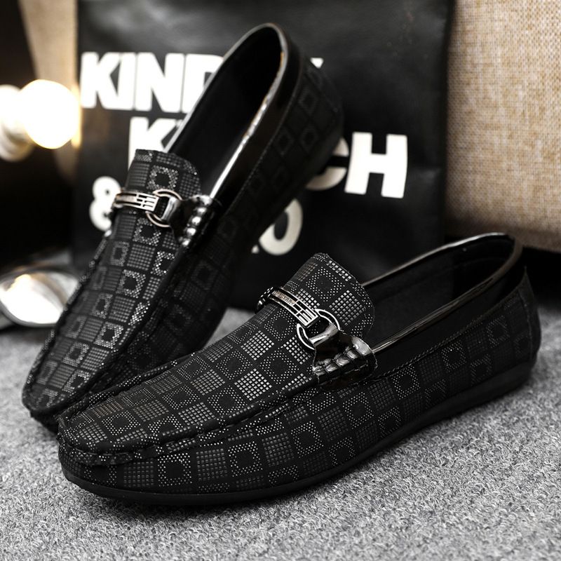 SHLIANG Herren Halbschuhe Leder Mode Flats Mokassins Für Männer Bequeme Slip-Ons Fahr Freizeitschuhe S073A_voghion.com