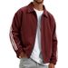 "Men's Corduroy & Polyester Zip-Up Jacket – Ribbed Collar, Relaxed Fit, Windproof Casual Coat (S-4XL, 10 Colors, Business-to-Street Style)"_voghion.com