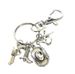 Cowboy Hat with Horse Riding Pendant Keychain_voghion.com