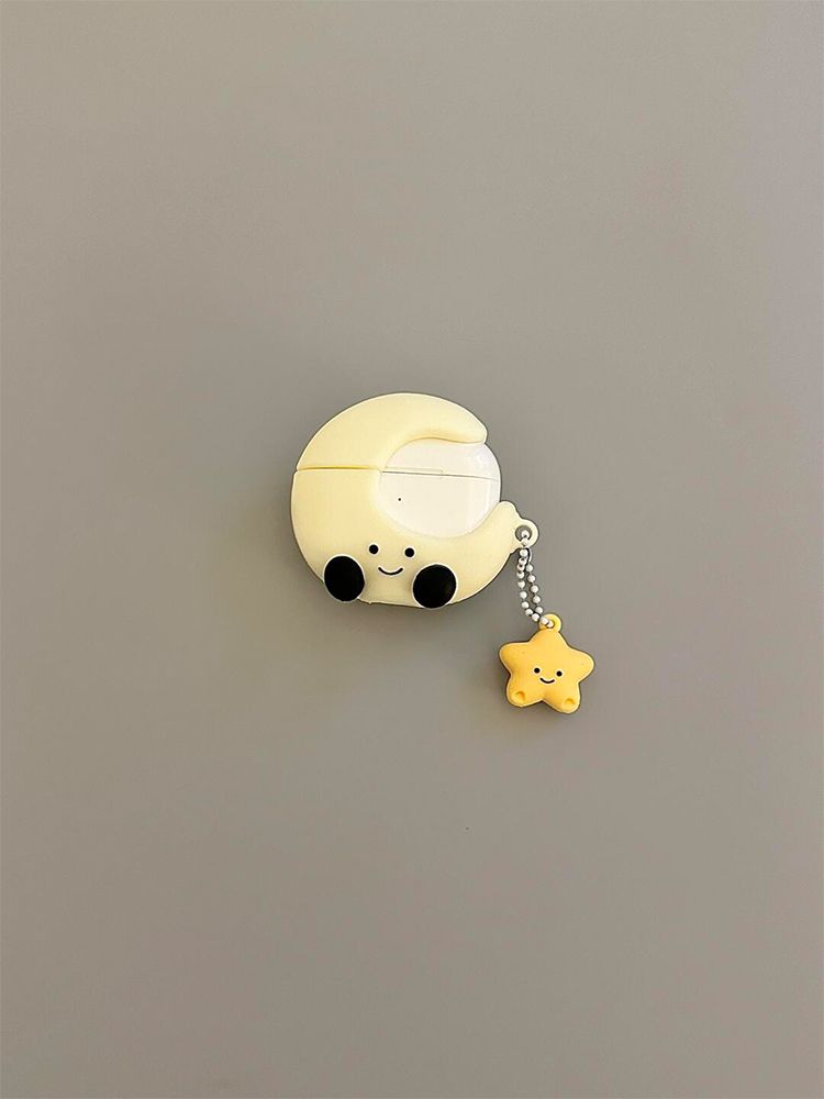 Gu Zhong così carino e adorabile. Il ciondolo a forma di stella con espressione lunare è adatto per le cuffie wireless Bluetooth Pro2 1/2_voghion.com
