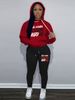 Modisches All-Match-Zweiteiler-Set aus Sweatshirt und Jogginghose für Damen mit Buchstaben-Print_voghion.com