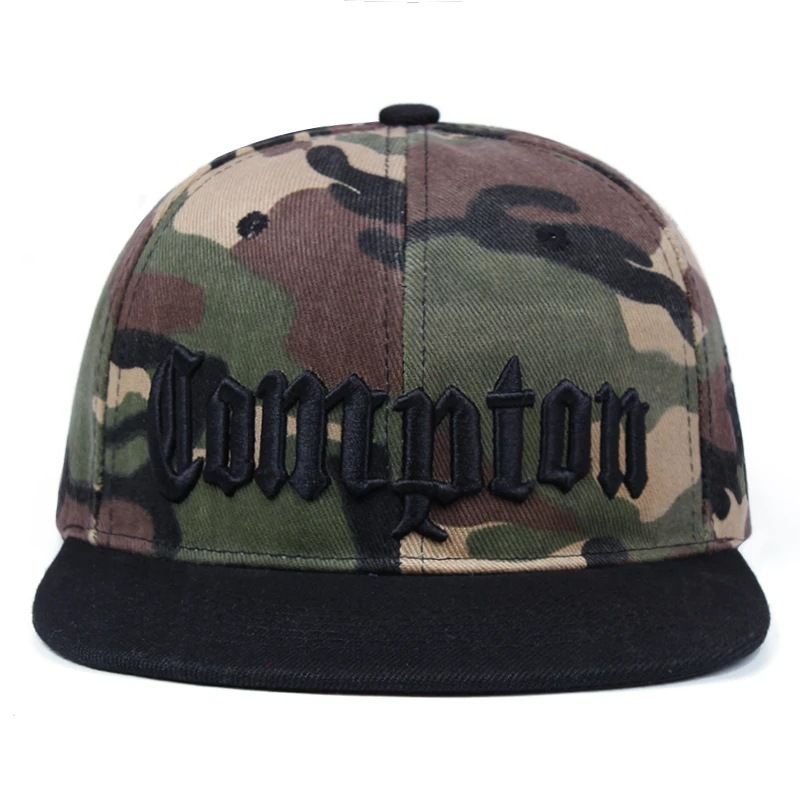 Modischer Hip-Hop-Hip-Hop-Hut für Damen und Herren, verstellbar, Compton, lässig, flache Kappe, Snapback-Hut_voghion.com