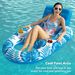 Inflatable Float Chair Float Boat Lounge Pool Recliner Portable Multi-function Swim Ring Water Inflatable Floating Row_voghion.com