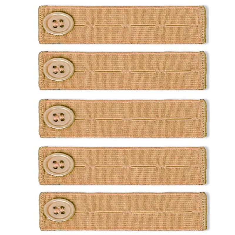 HEIßER 5 teile/los Einstellbare Elastische Taille Gürtel Bund Expander für Männer Frauen Hosen Jeans Hosen Taste Extender_voghion.com