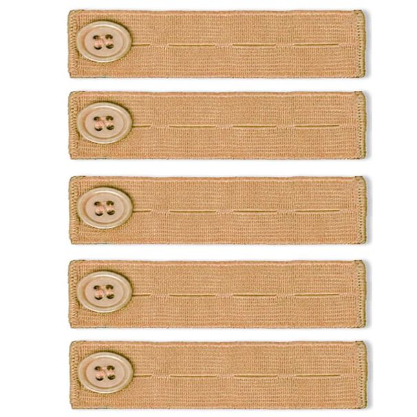 HEIßER 5 teile/los Einstellbare Elastische Taille Gürtel Bund Expander für Männer Frauen Hosen Jeans Hosen Taste Extender_voghion.com