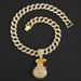 Hip Hop Street Crowd Personalized Dollar Symbol Money Bag Pendant Cuban Chain_voghion.com