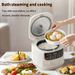 110V Mini Electric Rice Cooker 1-3 People 2L Multi Cooker Non-Stick Pot Smart Mechanical MultiCooker Steamed Rice Pot For Home_voghion.com