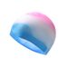 Badekappe aus Silikon für Erwachsene, farblich passend zum Schwimmen, hohe Elastizität, rutschfest, wasserdichter Kopf für Männer und Frauen, Neu_voghion.com