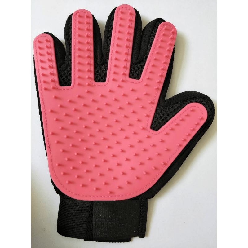 Pet Grooming Glove - Gentle Deshedding Brush For Cats And Dogs - Effective Pet Hair Remover Glove - Massages And Stimulates Circulation - Easy To Use_voghion.com