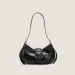 Women Y2K Fashion Shoulder Black PU Leather Underarm Ladies High Quality Handbags Hot Girls Armpit Bags Wallet_voghion.com