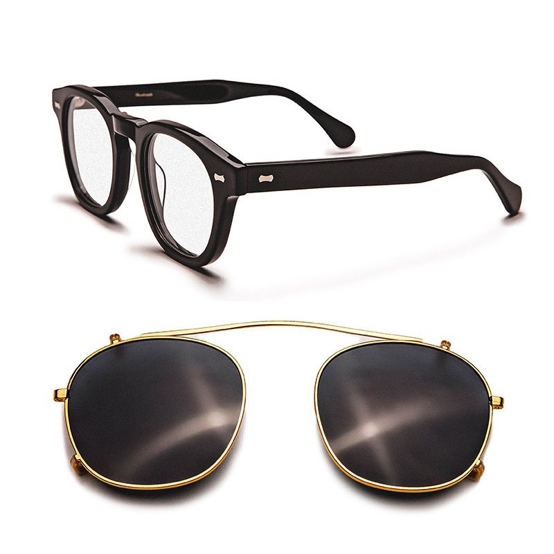 Uued saabumised Jaapani klapiga ümmargused Uv400 atsetaat päikeseprillid meestele vintage klassikalised prilliraamid naistele õues kasutatavad moeprillid_voghion.com