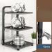 Mobiletto multifunzionale per cucina, lavello, pentola, fornello, scaffale a strati, scaffale di stoccaggio_voghion.com