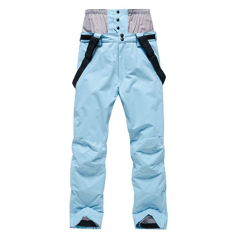 Pantalones de esquí con peto, unisex, para invierno, para actividades al aire libre como snowboard, resistentes al viento, impermeables, cálidos y de nuevo diseño. Ideales para parejas._voghion.com