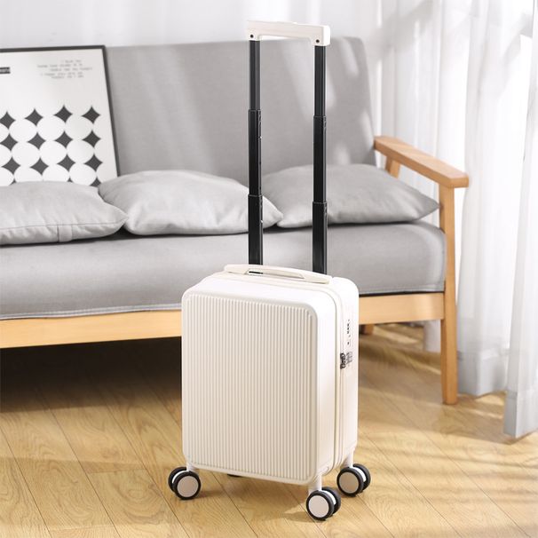 16 Inch Carry-On Luggage With USB Port & TSA Lock, Lightweight ABS+PC Mini Suitcase For Air Travel, Animal Print Design, Spinner Wheels_voghion.com