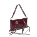 2025 Korean Style Drawstring Knitted Handbag With Rivets Underarm For Women Zipper Tassel Tote Bag_voghion.com