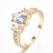 E-Inlaid Zircon Four-Prong Round Ring Simple Personality High-End Feel_voghion.com