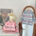 JINYONG Mädchen Frühling Neue Liebe Strickjacke Kinder Baby Pullover Zwei stück Set Rock_voghion.com