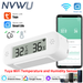 Tuya WiFi Mini Temperatur Feuchtigkeit Für Smart Thermometer Hygrometer APP Remote Alarm Arbeit Mit Google Home Yandex Alexa_voghion.com